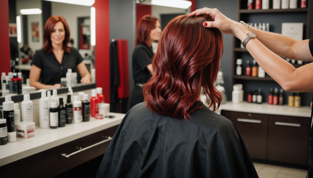 Comment réussir une coloration rousse sur cheveux bruns