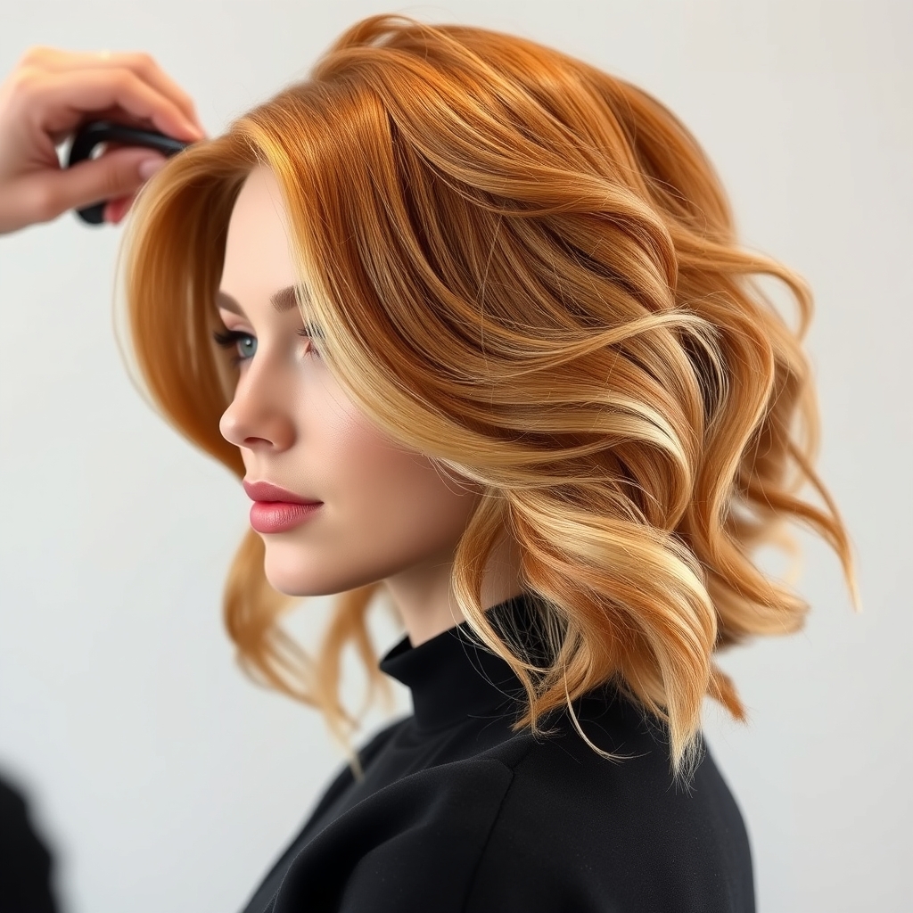 Comment sublimer les cheveux roux avec des mèches blondes