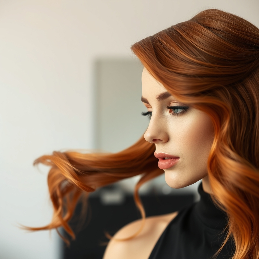 Cheveux châtain roux : nuances et entretien