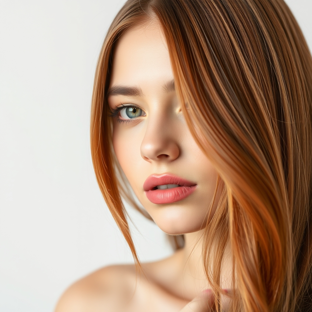 Cheveux châtain roux : 2