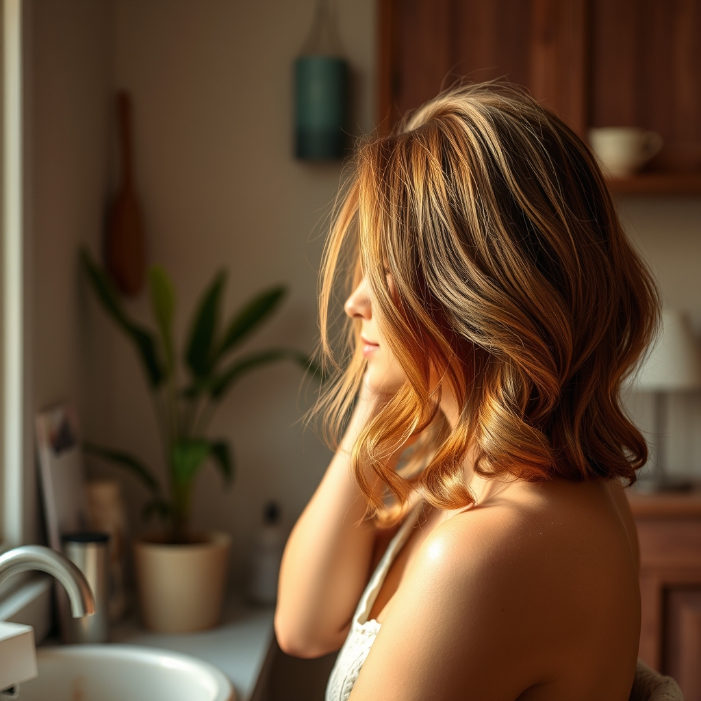 Cheveux châtain roux : 3