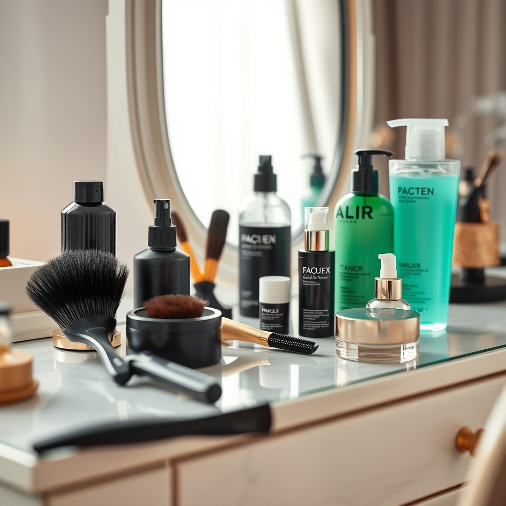 Accessoires de coiffure · illustration d'ambiance