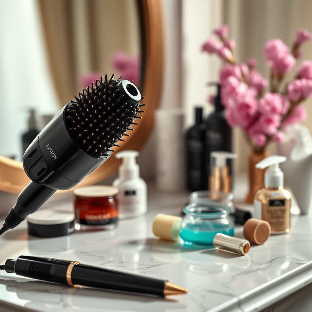 Brosses soufflantes · illustration d'ambiance