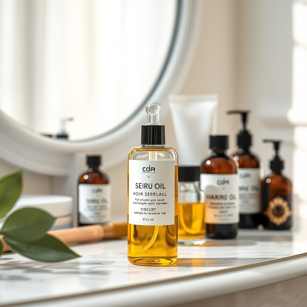 Soins capillaires · illustration d'ambiance